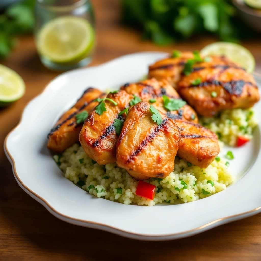 Chimichurri Chicken Bowls with Cilantro Lime Rice