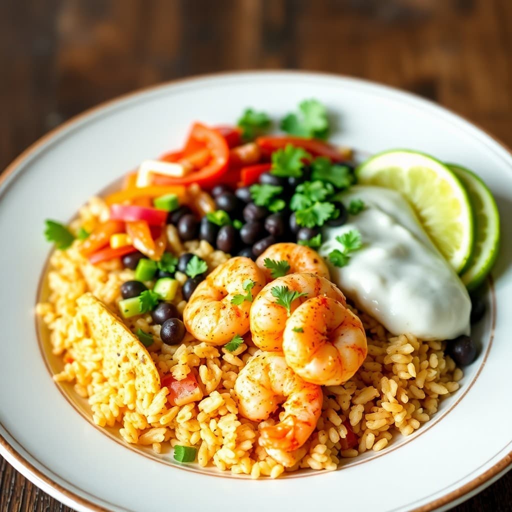 Zesty Shrimp Burrito Bowls